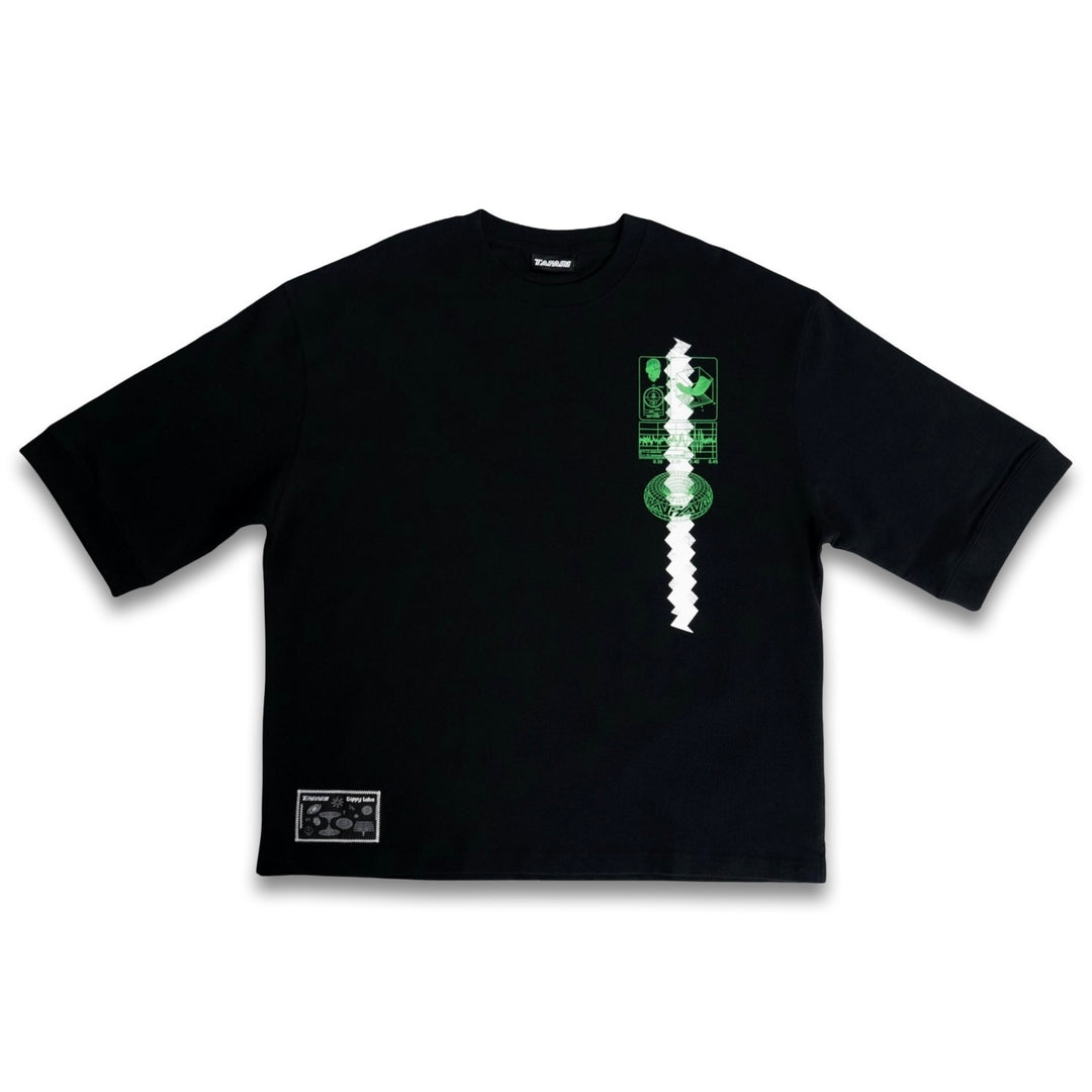 TAFARI X TRIPPY LABS T-SHIRT BLACK
