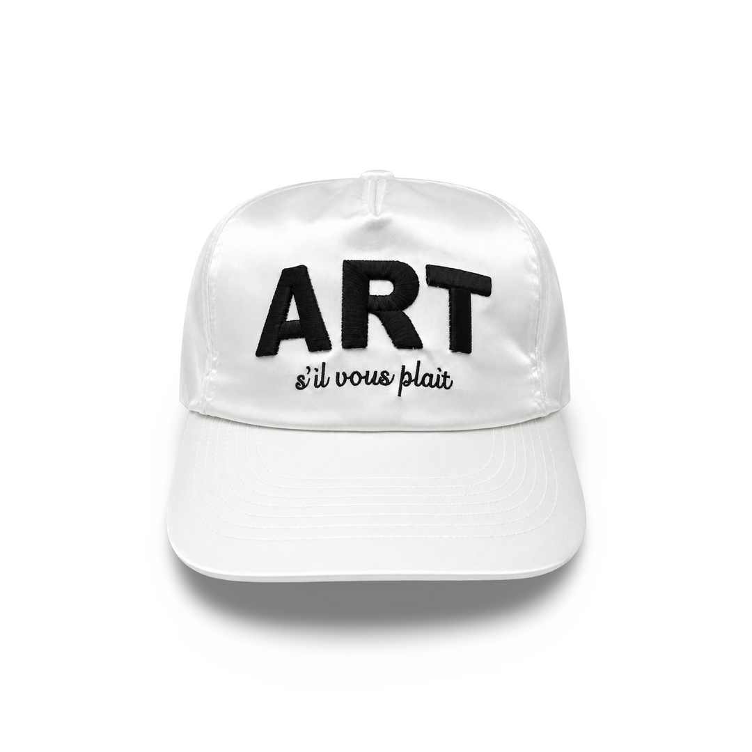 WHITE ART S’IL VOUS PLAIT HAT